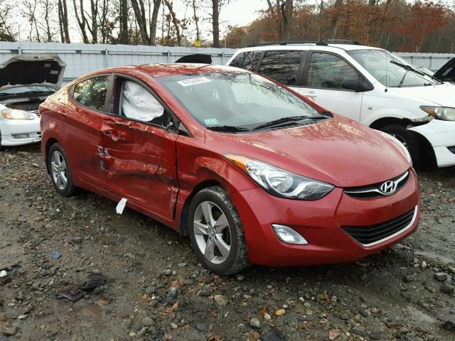 KMHDH4AE9DU947401 - 2013 HYUNDAI ELANTRA GL RED photo 1