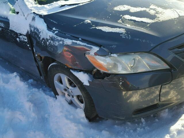 4T1BE46K28U744449 - 2008 TOYOTA CAMRY CE GRAY photo 9