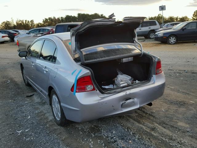 JHMFA36236S030543 - 2006 HONDA CIVIC HYBR SILVER photo 3