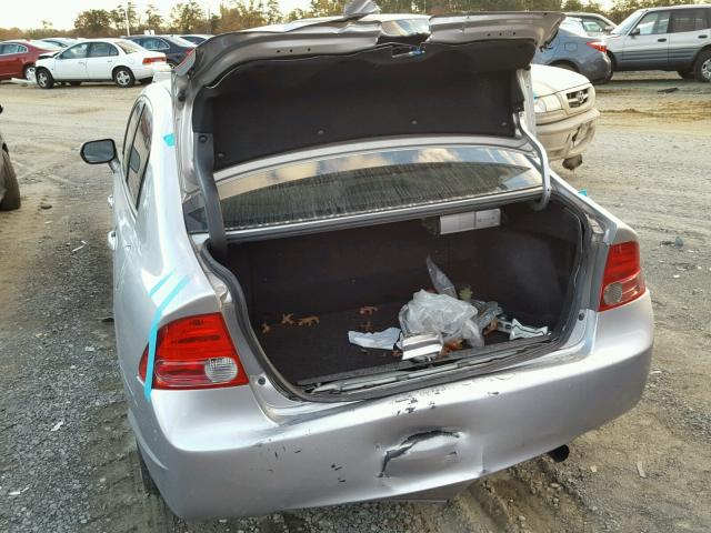 JHMFA36236S030543 - 2006 HONDA CIVIC HYBR SILVER photo 9