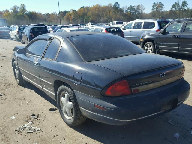 2G1WW12M8X9298191 - 1999 CHEVROLET MONTE CARL შავი ფოტო 3