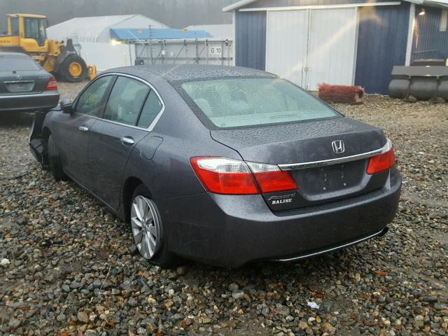 1HGCR2F78DA055039 - 2013 HONDA ACCORD EX GRAY photo 3