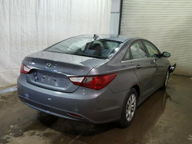 5NPEB4AC7BH029484 - 2011 HYUNDAI SONATA GLS GRAY photo 4