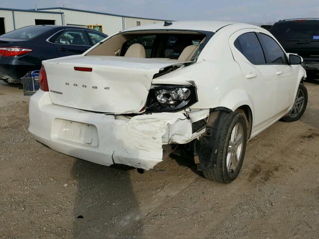 1B3BD1FB7BN501955 - 2011 DODGE AVENGER MA WHITE photo 4