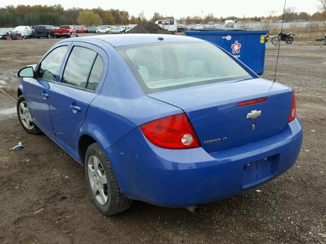 1G1AL58F687177617 - 2008 CHEVROLET COBALT LT BLUE photo 3