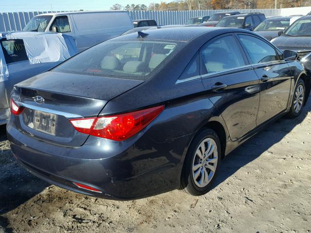 5NPEB4ACXCH437527 - 2012 HYUNDAI SONATA GLS BLUE photo 4