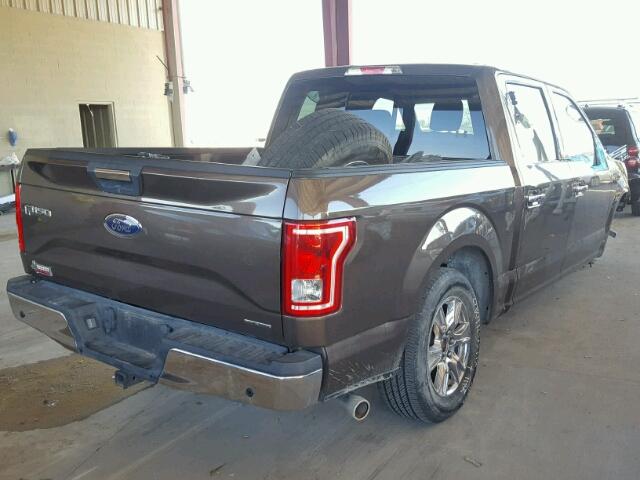 1FTEW1CF3FKD01644 - 2015 FORD F150 SUPER BROWN photo 4