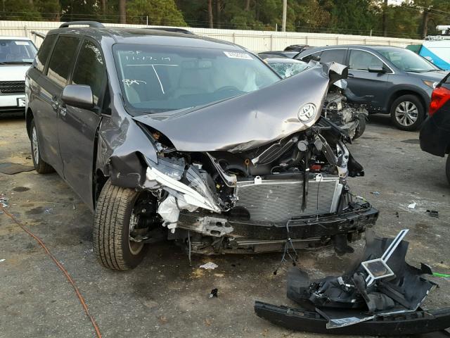 5TDYZ3DC1HS871366 - 2017 TOYOTA SIENNA XLE GRAY photo 1