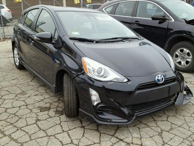 JTDKDTB35H1591597 - 2017 TOYOTA PRIUS C BLACK photo 1