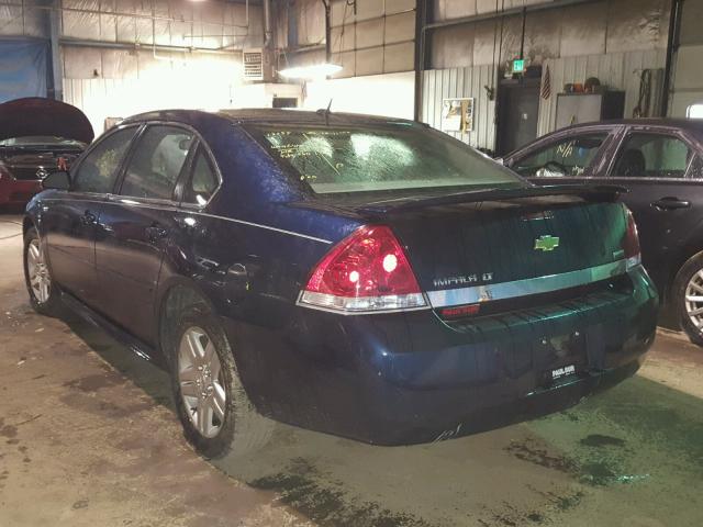 2G1WB5EK9A1229500 - 2010 CHEVROLET IMPALA LT BLUE photo 3