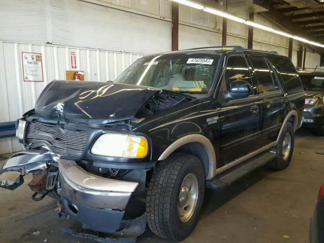 1FMPU18L8XLA68509 - 1999 FORD EXPEDITION BLACK photo 2