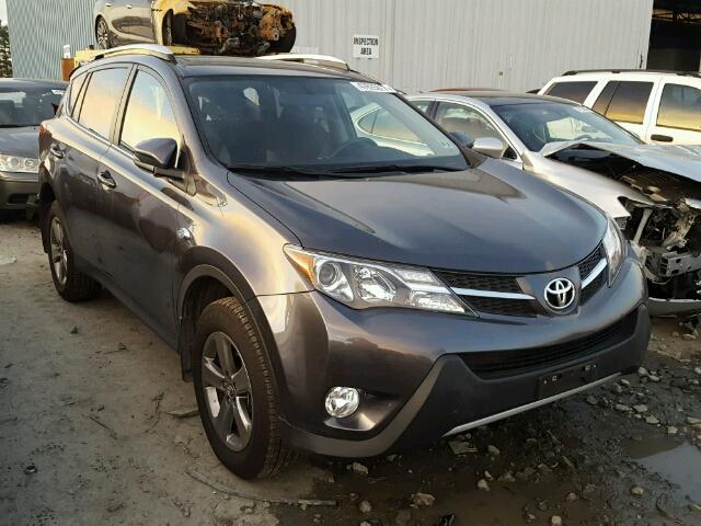 JTMRFREV7FD161512 - 2015 TOYOTA RAV4 XLE GRAY photo 1