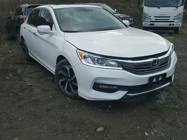 1HGCR3F8XHA009054 - 2017 HONDA ACCORD EXL WHITE photo 1