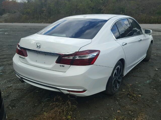 1HGCR3F8XHA009054 - 2017 HONDA ACCORD EXL WHITE photo 4