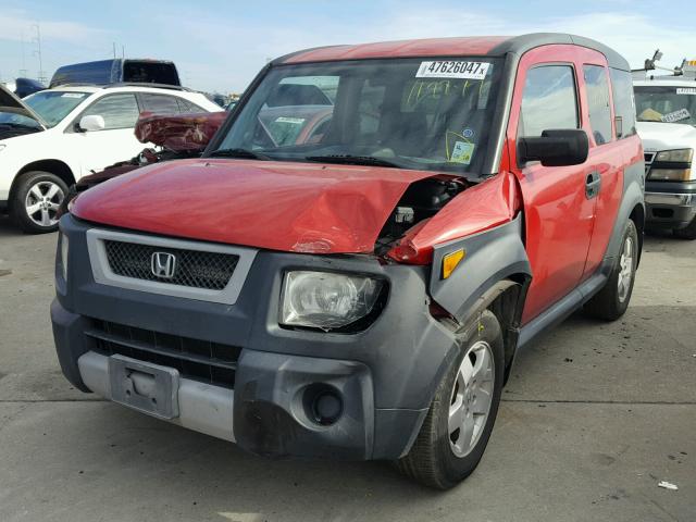 5J6YH27645L005459 - 2005 HONDA ELEMENT EX RED photo 2