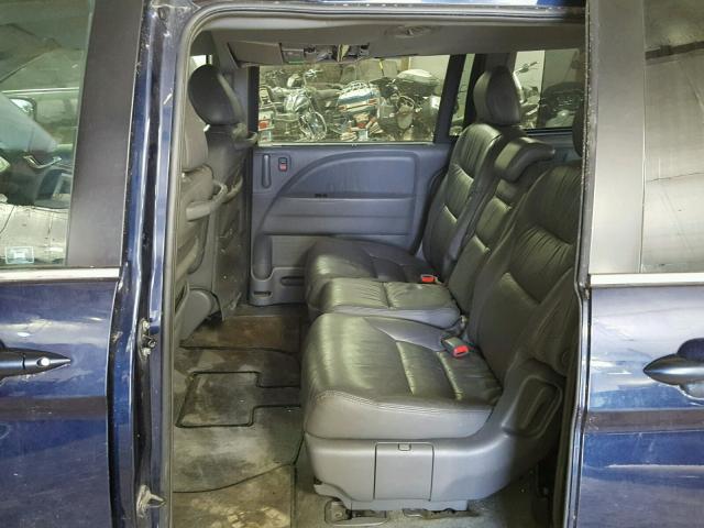 5FNRL38766B119599 - 2006 HONDA ODYSSEY EX BLUE photo 6