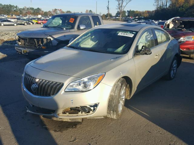 2G4GK5EX9G9103988 - 2016 BUICK REGAL GOLD photo 2
