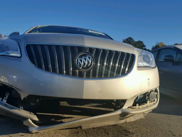 2G4GK5EX9G9103988 - 2016 BUICK REGAL GOLD photo 9