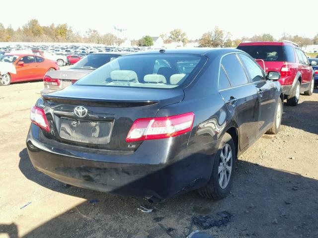 4T4BF3EK1BR202863 - 2011 TOYOTA CAMRY BASE BLACK photo 4