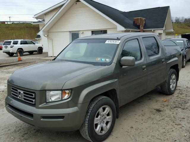 2HJYK16497H529249 - 2007 HONDA RIDGELINE GRAY photo 2