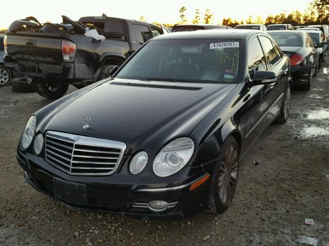 WDBUF56X37B165393 - 2007 MERCEDES-BENZ E 350 BLACK photo 2