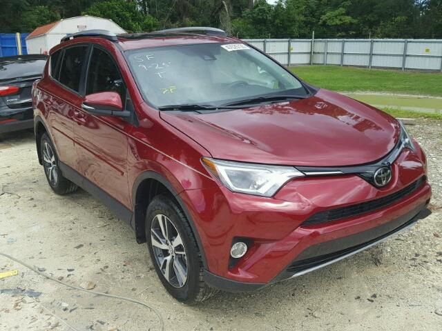 2T3WFREV1JW459147 - 2018 TOYOTA RAV4 ADVEN RED photo 1