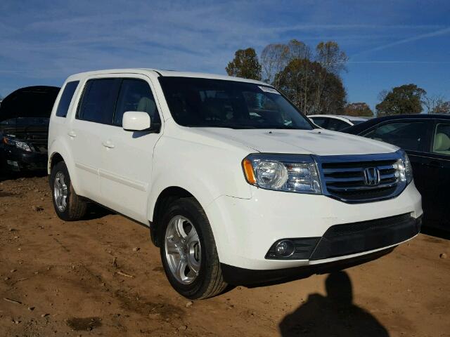 5FNYF3H51CB006883 - 2012 HONDA PILOT EXL WHITE photo 1