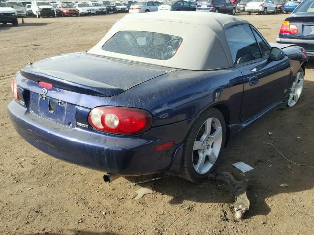 JM1NB353330307459 - 2003 MAZDA MX-5 MIATA BLUE photo 4