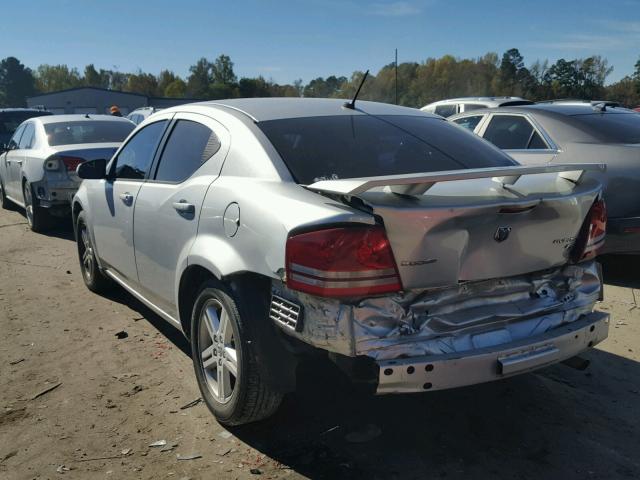 1B3CC5FB2AN226685 - 2010 DODGE AVENGER R/ SILVER photo 3