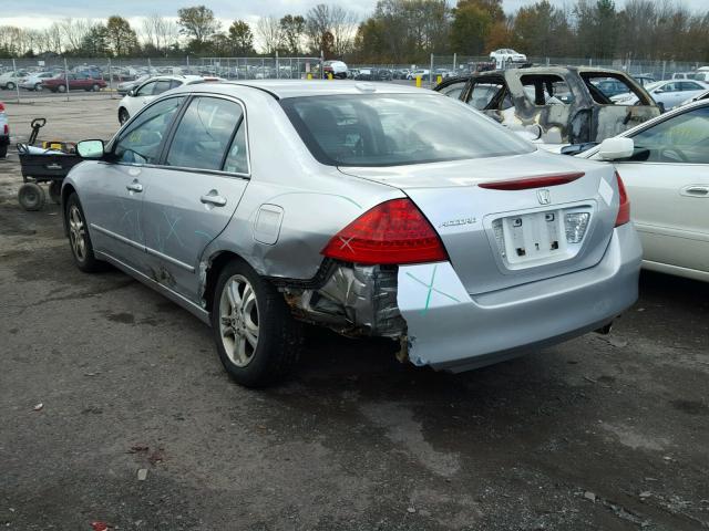 1HGCM56867A116031 - 2007 HONDA ACCORD EX SILVER photo 3