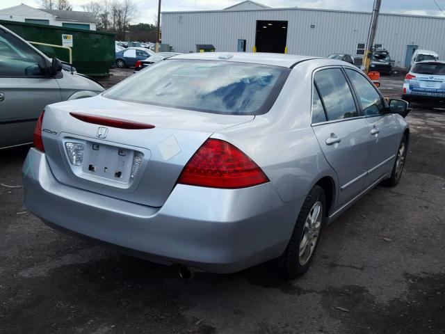 1HGCM56867A116031 - 2007 HONDA ACCORD EX SILVER photo 4