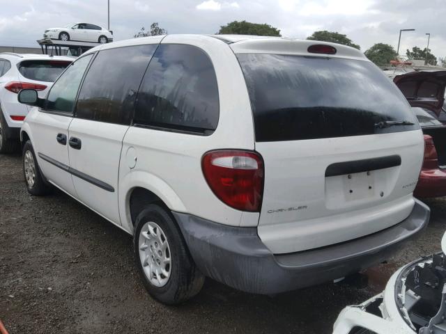 1C4GJ25392B604163 - 2002 CHRYSLER VOYAGER WHITE photo 3