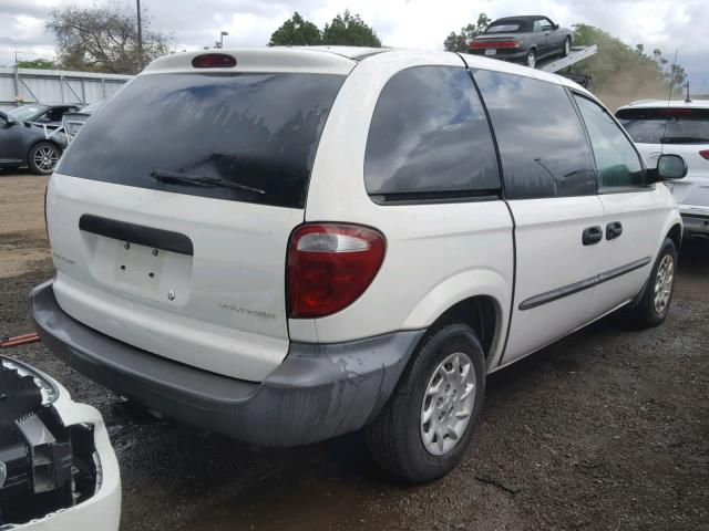 1C4GJ25392B604163 - 2002 CHRYSLER VOYAGER WHITE photo 4