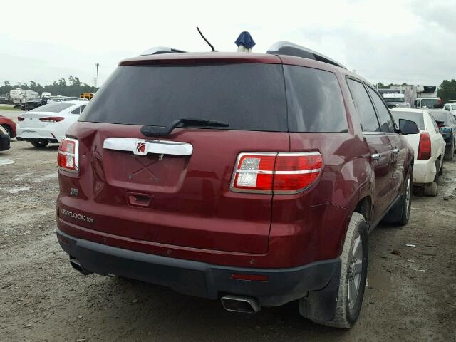 5GZER33748J180576 - 2008 SATURN OUTLOOK XR Бордовый фото 4