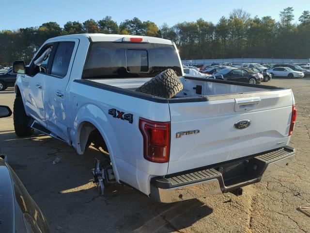 1FTEW1EF7FFA84380 - 2015 FORD F150 SUPER WHITE photo 3