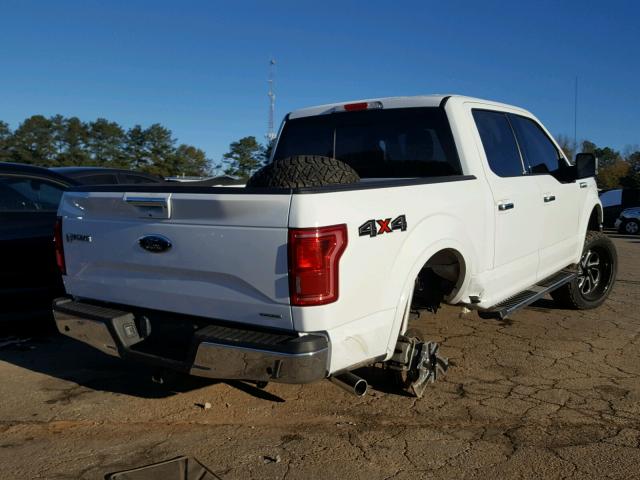 1FTEW1EF7FFA84380 - 2015 FORD F150 SUPER WHITE photo 4