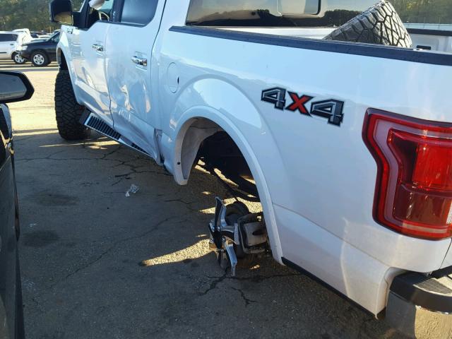 1FTEW1EF7FFA84380 - 2015 FORD F150 SUPER WHITE photo 9