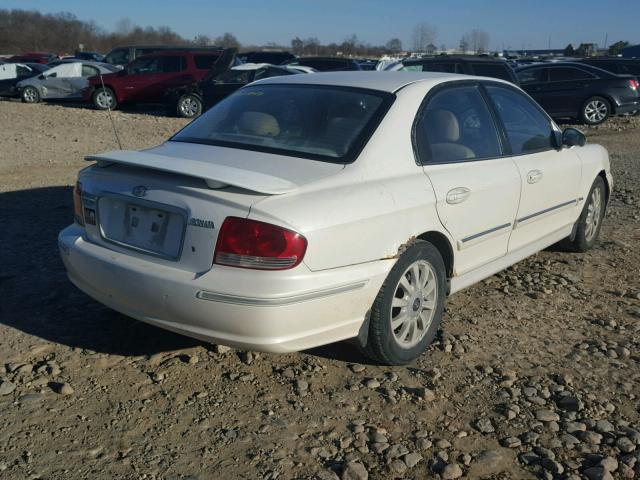 KMHWF35H93A808253 - 2003 HYUNDAI SONATA GLS WHITE photo 4