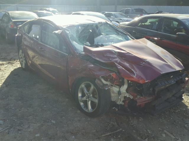 3FA6P0HR9DR355933 - 2013 FORD FUSION SE BURGUNDY photo 1