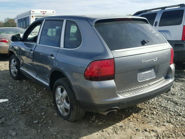 WP1AB29P74LA69832 - 2004 PORSCHE CAYENNE S GRAY photo 3