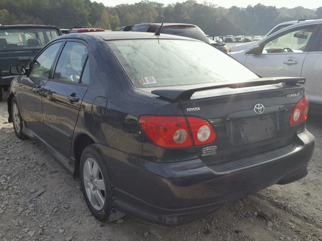 1NXBR32E48Z027999 - 2008 TOYOTA COROLLA CE BLACK photo 3