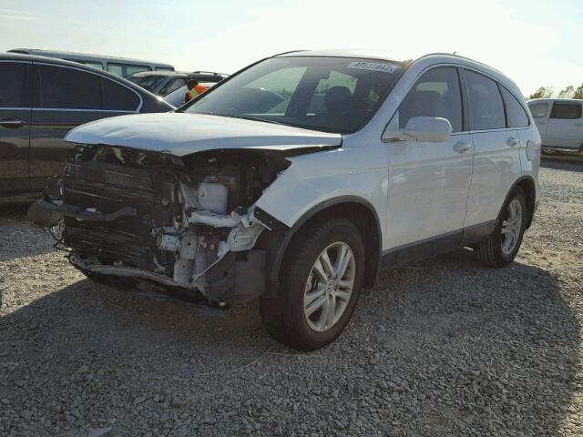 JHLRE3H76BC006773 - 2011 HONDA CR-V EXL WHITE photo 2