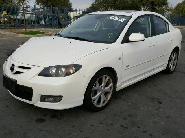 JM1BK324081828060 - 2008 MAZDA 3 S WHITE photo 2