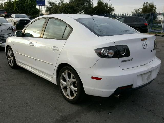 JM1BK324081828060 - 2008 MAZDA 3 S WHITE photo 3