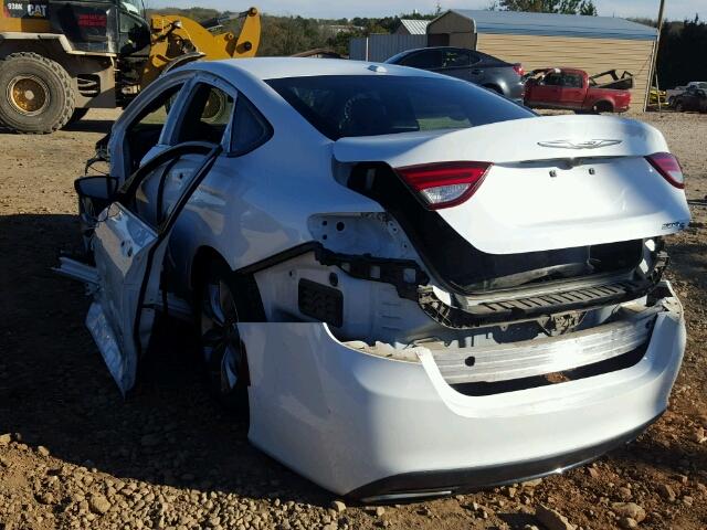 1C3CCCBB7GN146546 - 2016 CHRYSLER 200 S WHITE photo 3