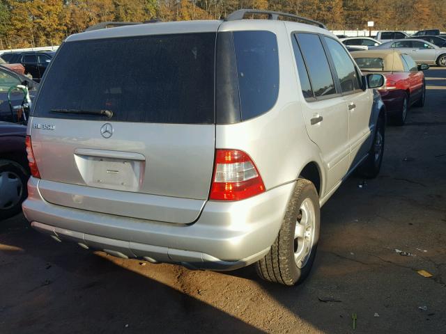 4JGAB57E83A442550 - 2003 MERCEDES-BENZ ML 350 SILVER photo 4