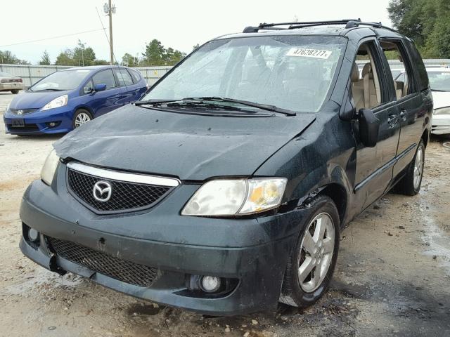 JM3LW28J430347248 - 2003 MAZDA MPV WAGON GREEN photo 2