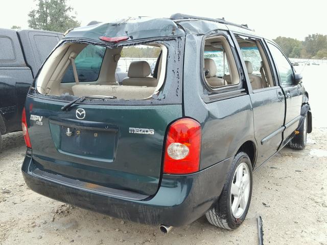 JM3LW28J430347248 - 2003 MAZDA MPV WAGON GREEN photo 4