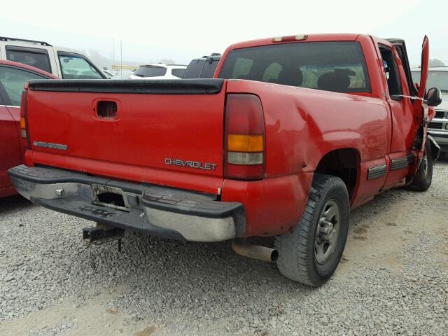 1GCEC19V21Z143580 - 2001 CHEVROLET SILVERADO RED photo 4