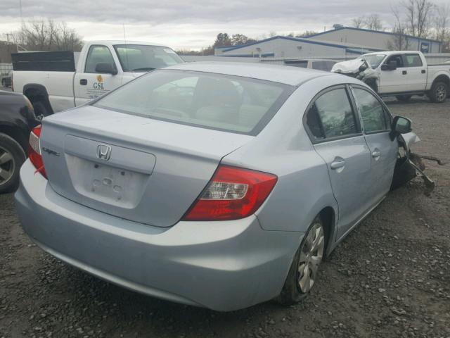 2HGFB2F58CH559459 - 2012 HONDA CIVIC LX BLUE photo 4